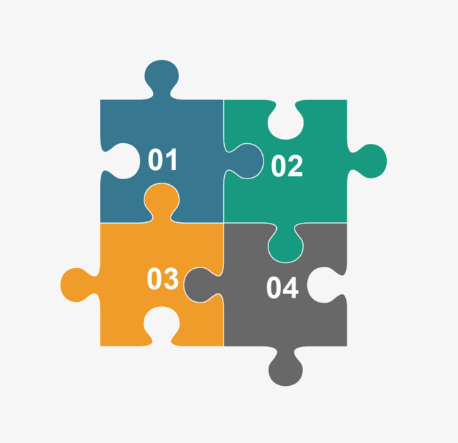 矢量ppt拼图边框素材图片免费下载_高清PPT元素psd