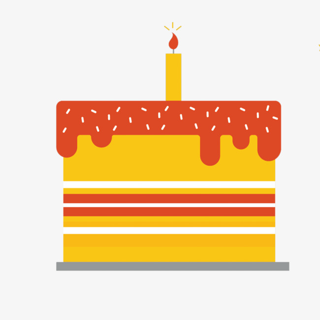矢量扁平生日蛋糕素材图片免费下载_高清psd