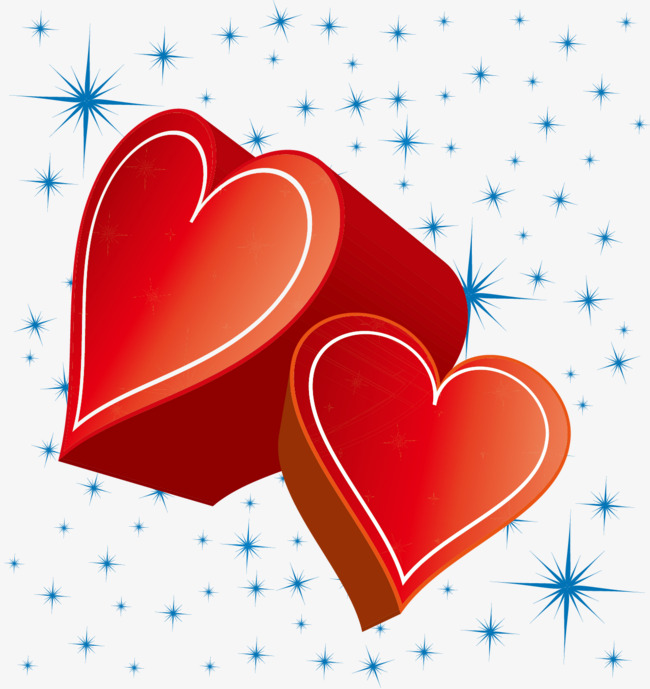 两个立体爱心矢量图素材图片免费下载_高清图片pngpsd