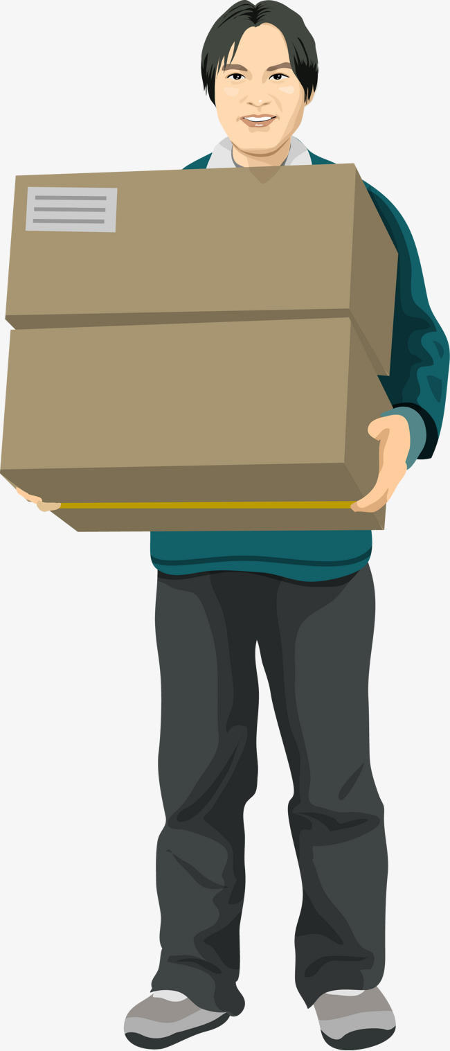 韩国卡通搬运工插画素材图片免费下载_高清卡