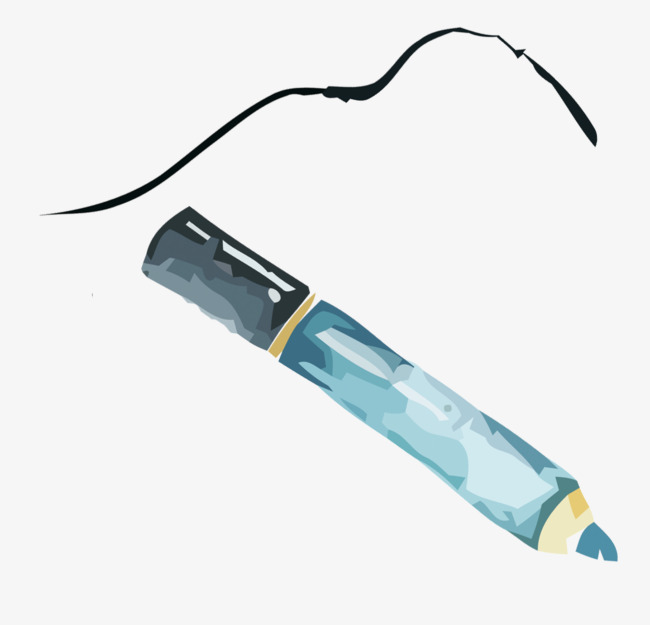 矢量写字的蓝色笔素材图片免费下载_高清卡通