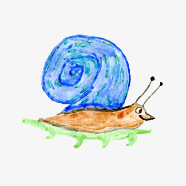 手工绘画蜗牛素材图片免费下载_高清装饰图案