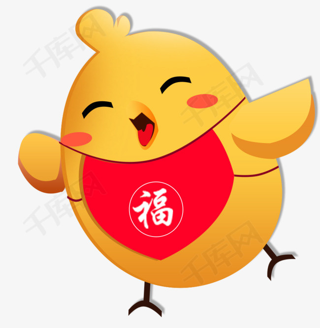 福气小鸡福气小鸡卡通可爱
