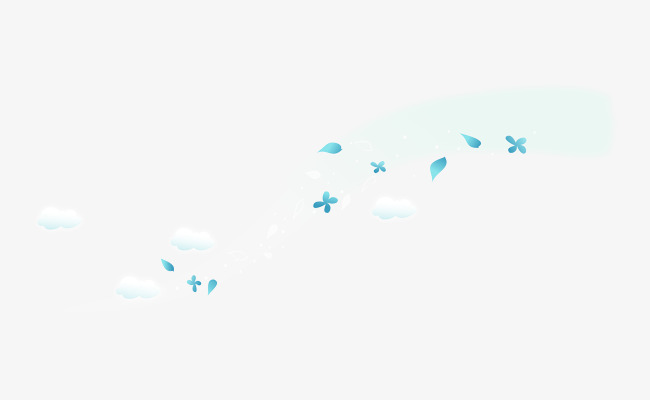 云朵花瓣矢量图