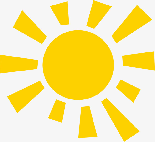 黄色简约太阳素材图片免费下载_高清卡通手绘png_千库