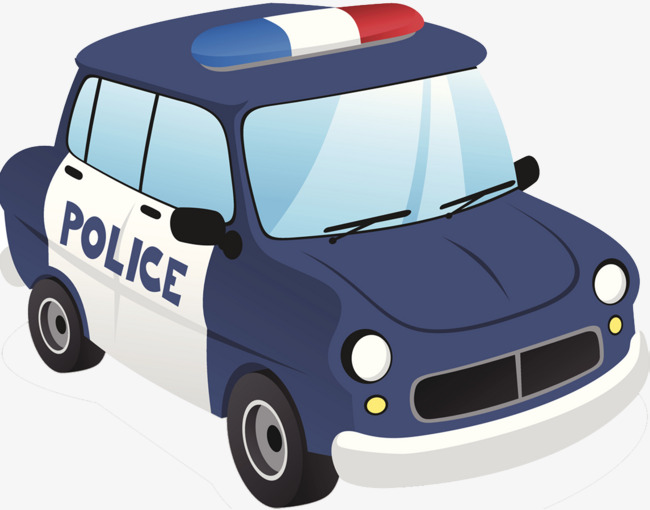 卡通警车