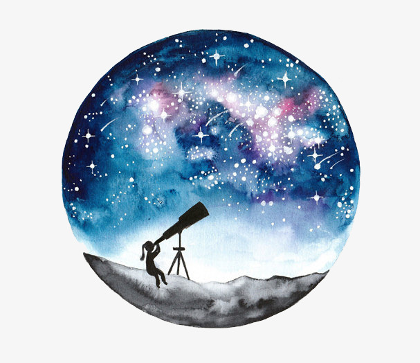 圆形星空图案