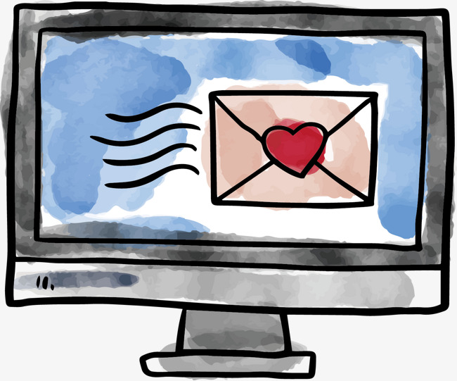 手绘电子邮件素材图片免费下载_高清节日素材