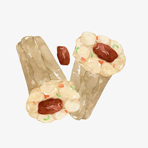 红枣烧麦手绘画图片素材图片免费下载_高清卡