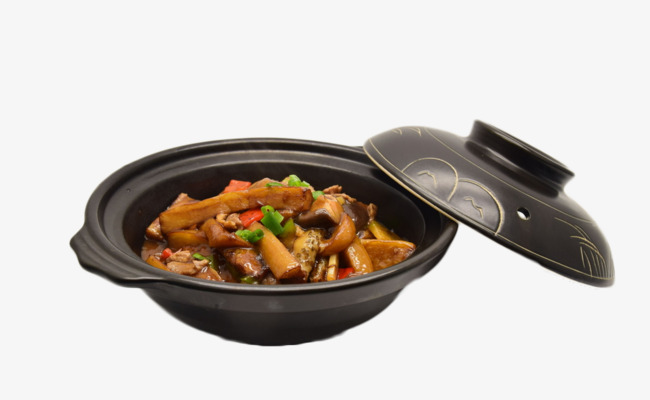 干锅茄子肉免扣素材