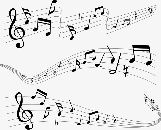 五线谱的7个音符图片
