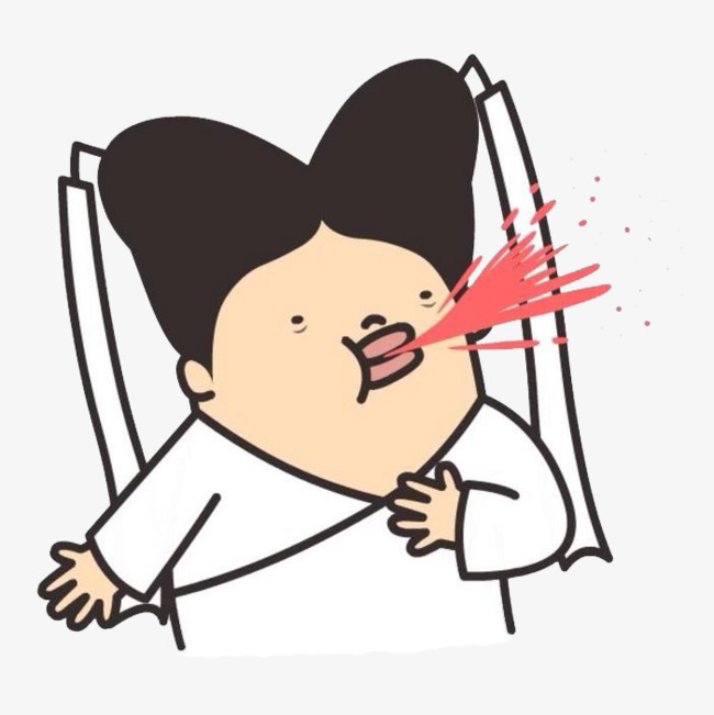 姑姑吐血表情包素材图片免费下载_高清卡通手绘png