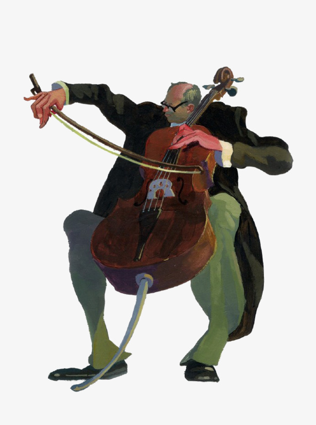 卡通大提琴素材图片免费下载_高清图片png