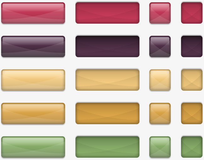 矢量手绘彩色按钮素材图片免费下载_高清装饰