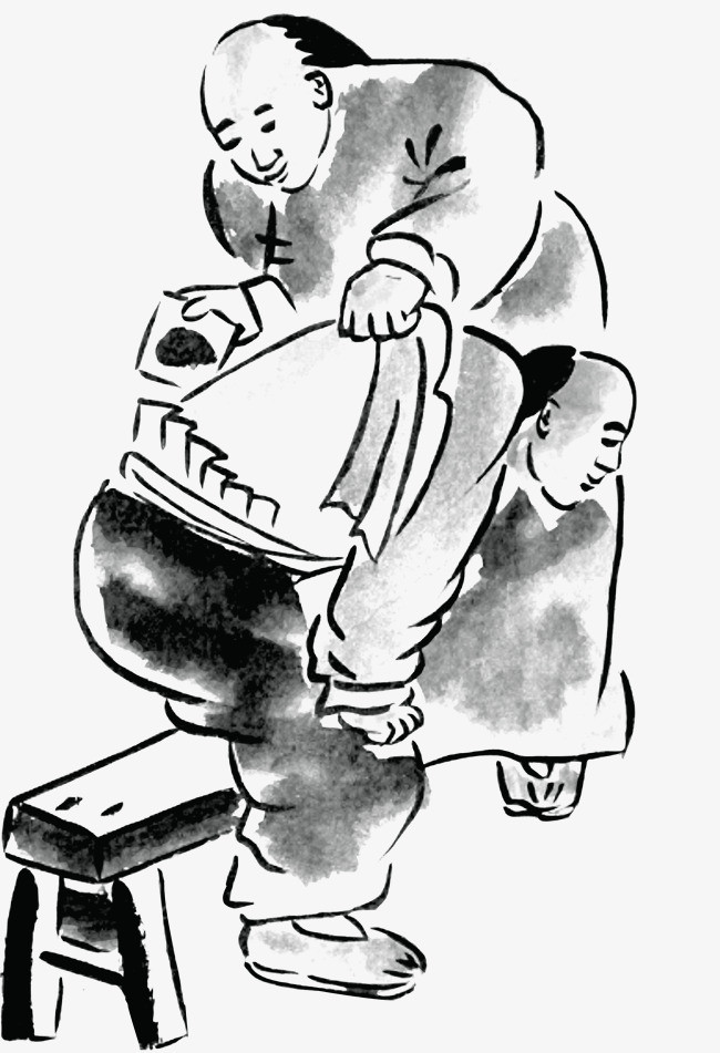 手绘贴膏药素材