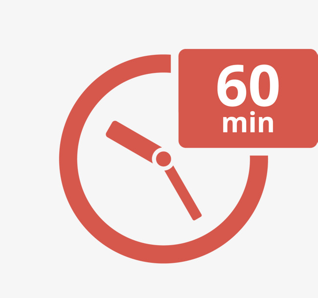 矢量红色图案倒计时60分钟素材图片免费下载