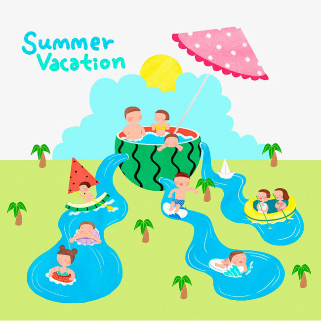 西瓜里的水流素材图片免费下载_高清卡通手绘