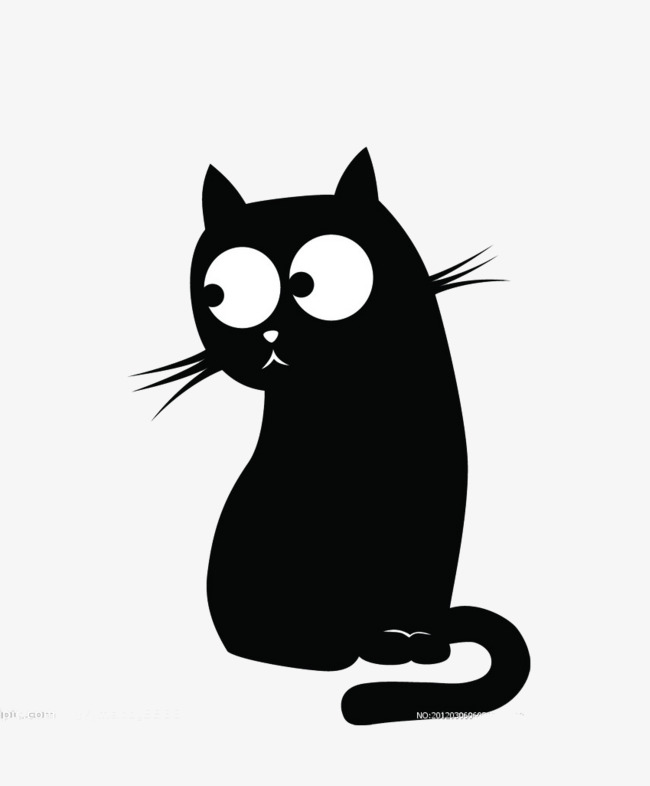 黑色可爱猫咪