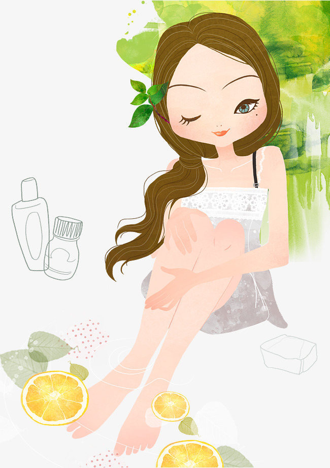 漂亮小女孩素材图片免费下载_高清卡通手绘p