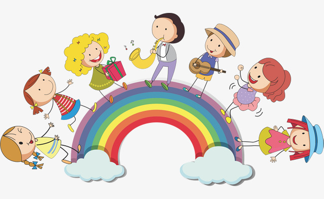站在彩虹上的人素材图片免费下载_高清图片p