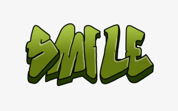 smile艺术字
