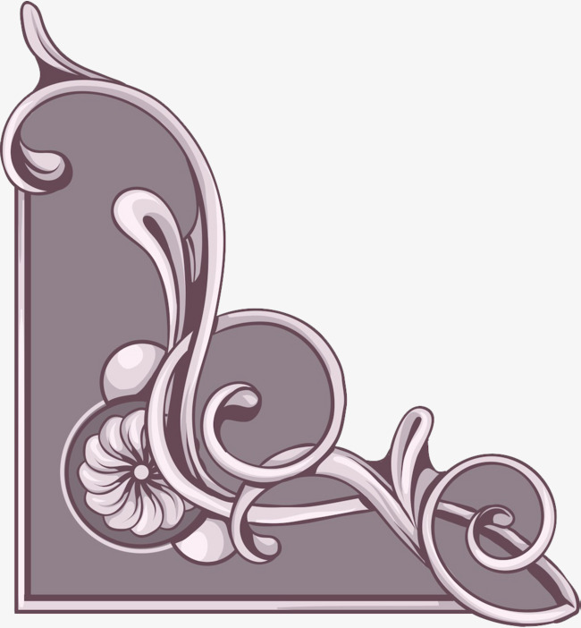 紫色欧式装饰图素材图片免费下载_高清边框纹