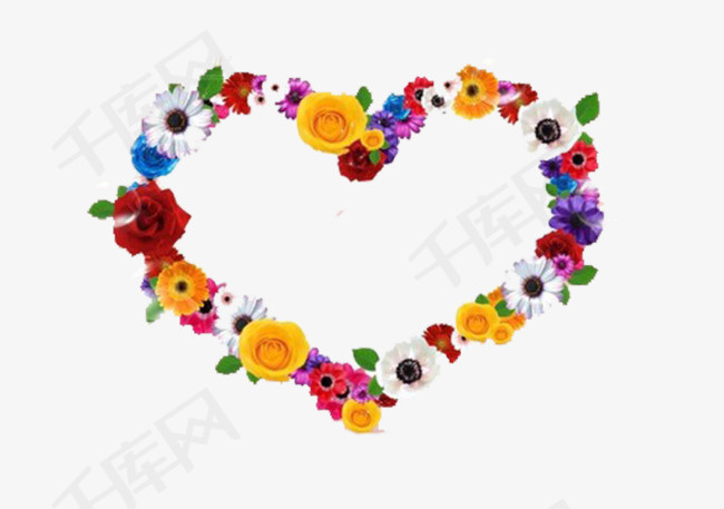 爱心花环
