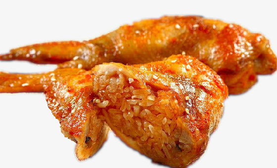 密制黄金鸡翅包饭素材图片免费下载_高清产品实物png