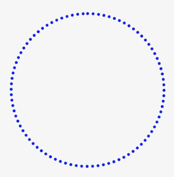蓝色圆点虚线圈素材图片免费下载_高清图片p