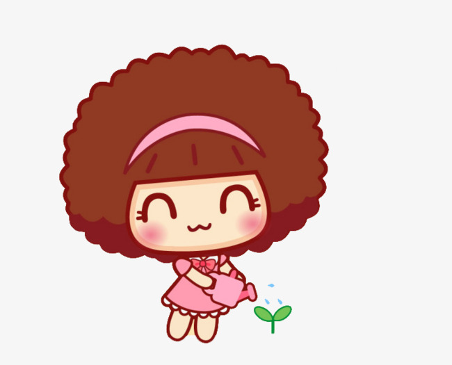 浇花卡通
