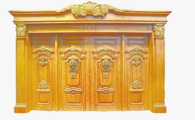 黄色贵族大门素材图片免费下载_高清png
