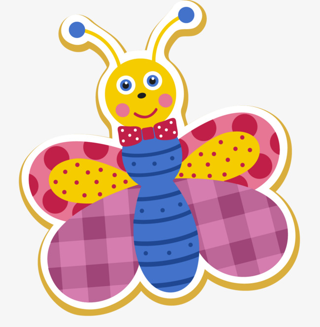 像数格子画可爱小蜜蜂动物昆虫装饰元素素材
