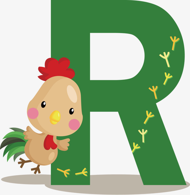卡通字母r