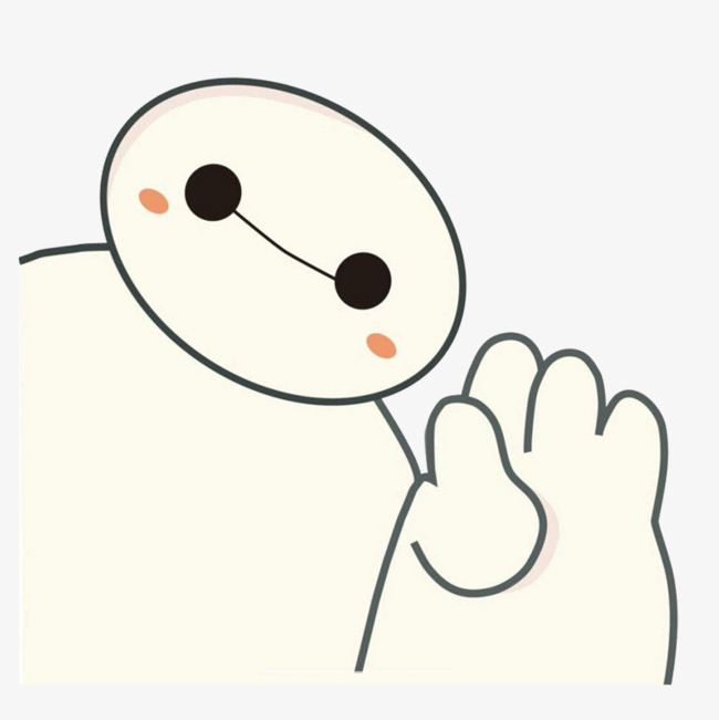 挥手的大白素材图片免费下载_高清卡通手绘png