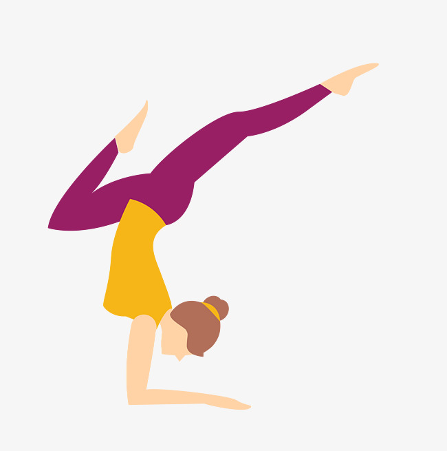 卡通现代女士瑜伽素材图片免费下载_高清装饰