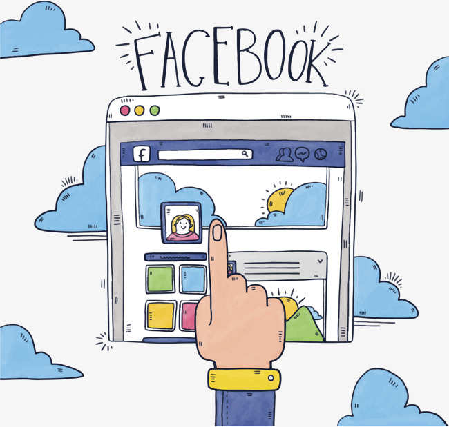 手绘互联网社交软件素材图片免费下载_高清p