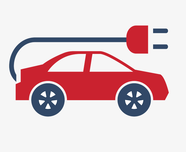 矢量电动汽车线框PNG图片素材图片免费下载