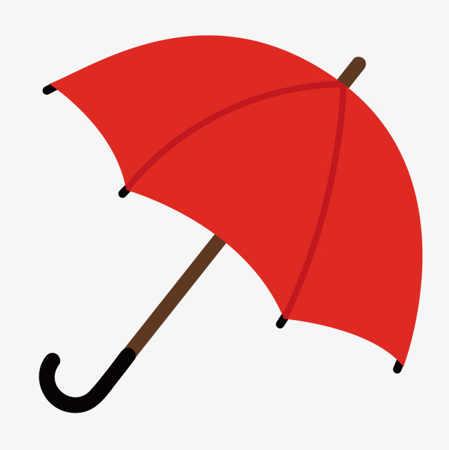 红色雨伞