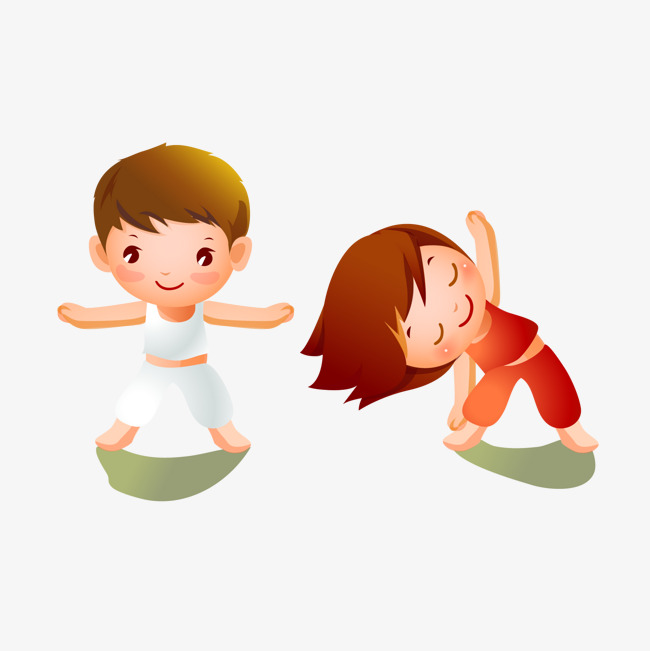 做运动卡通_做运动_怎样做缩阴运动-圈子花园图片