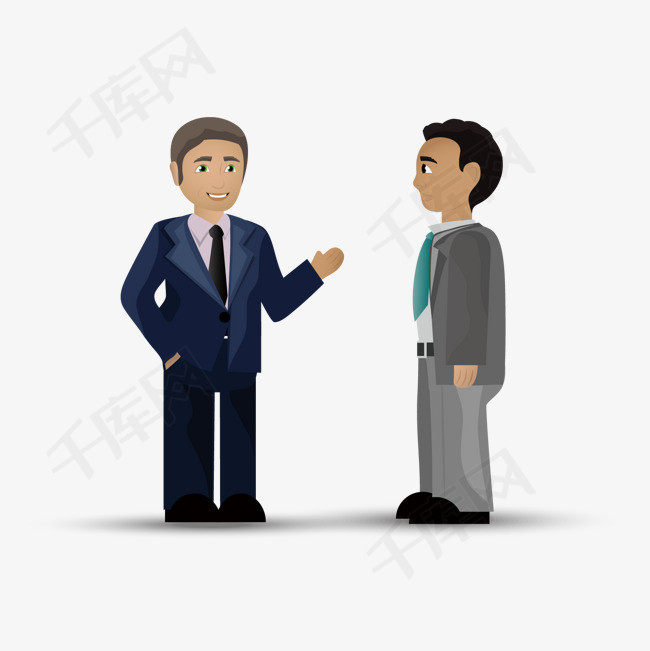卡通商务团队人物