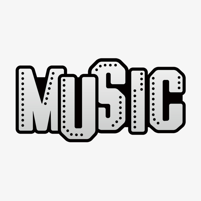 music艺术字png