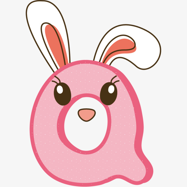 卡通可爱彩色字母