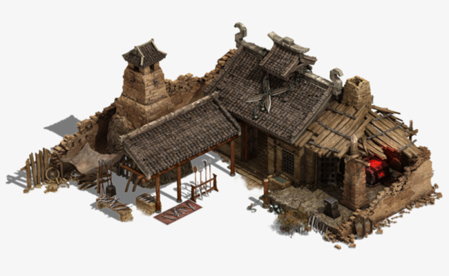 动漫茅草屋房屋素材图片免费下载_高清图片p