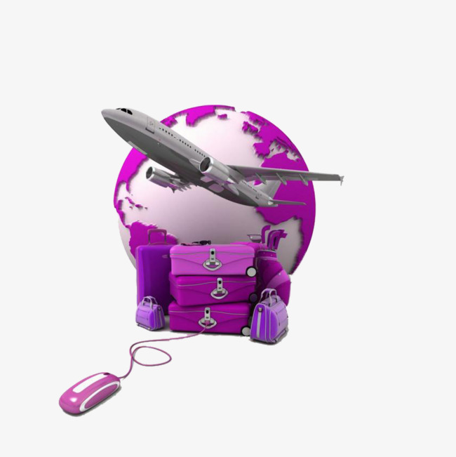 京东到家紫色空运快递素材图片免费下载_高清