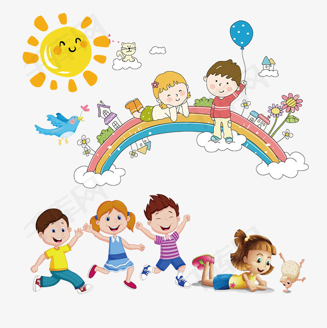 幼儿园的小朋友素材图片免费下载_高清卡通手绘psd_千