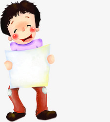 卡通爬楼男孩小人