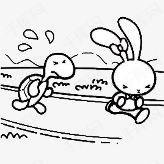 龟兔赛跑素材图片免费下载_高清png_千库网(图片编号