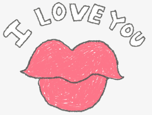 小孩子手绘图画嘴唇英文字母素材图片免费下载