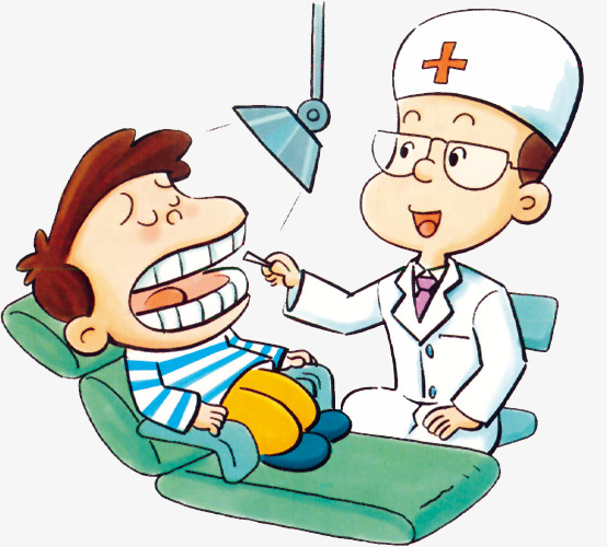 卡通看牙医