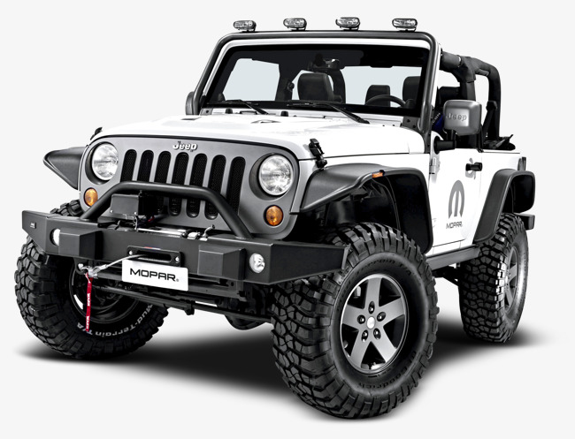 吉普越野车吉普越野车jeep牧马人白色